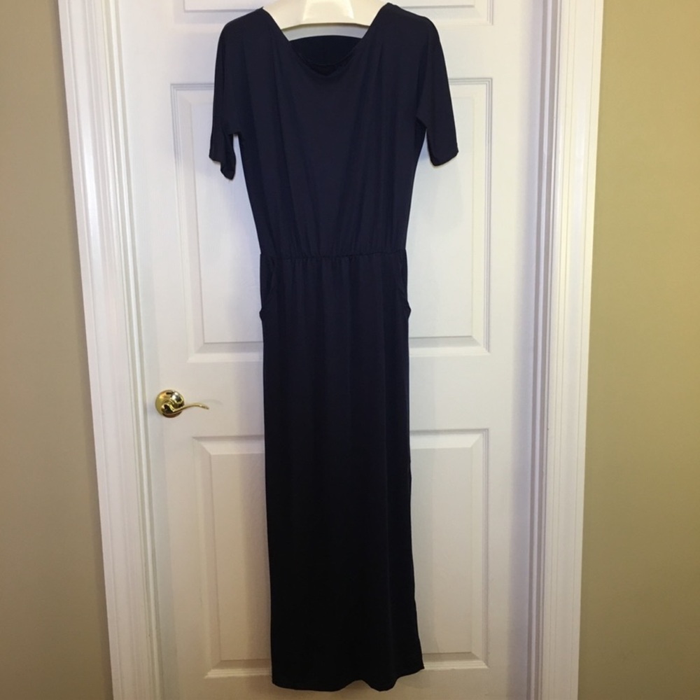 Overmal women’s maxi dress with slit side, new size medium